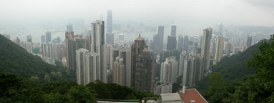 Uitzicht op Kowloon