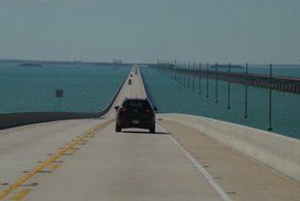 Er komt geen eind aan de bruggen richting Key West